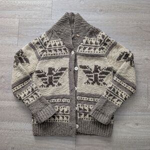 RARE Polo Sport Ralph Lauren American Flag Navajo Eagle Cardigan